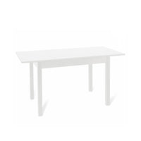 Tavolo pranzo allungabile interamente legno nobilitato cm 90x160-200 bianco