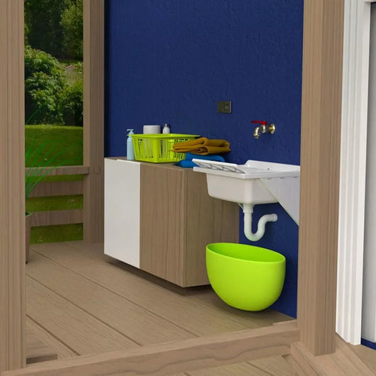 Vasca Lavatoio Lavanderia in Resina Basis 60x50x26cm