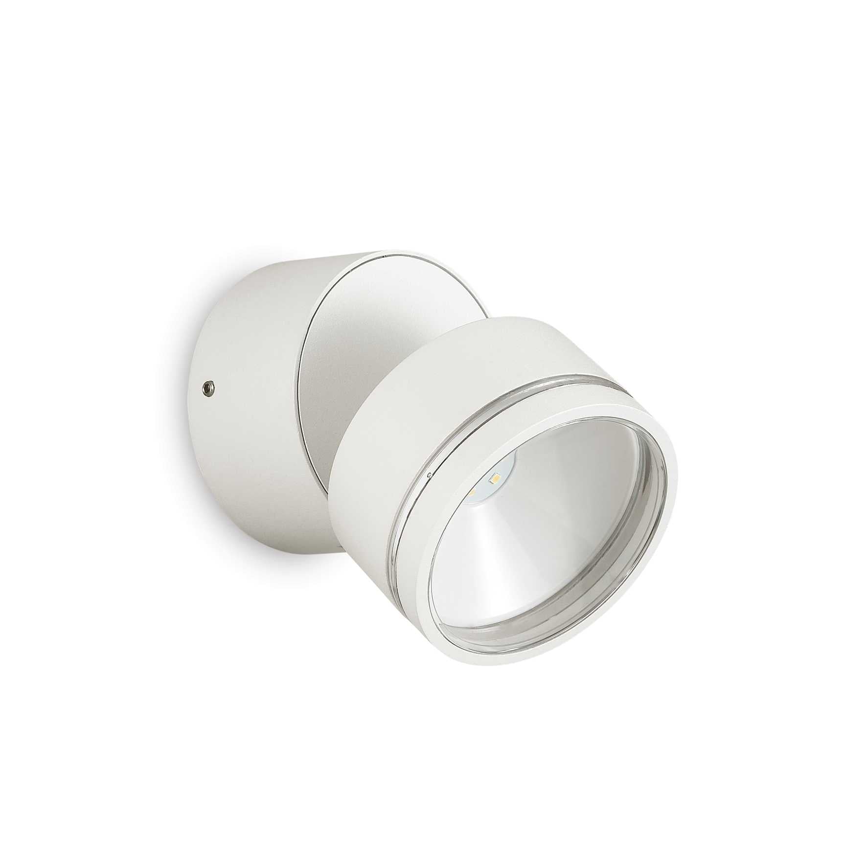 Lampada da parete Omega Round Bianco 4000K - D 90 x P 85 mm
