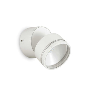 Lampada da parete Omega Round Bianco 4000K - D 90 x P 85 mm