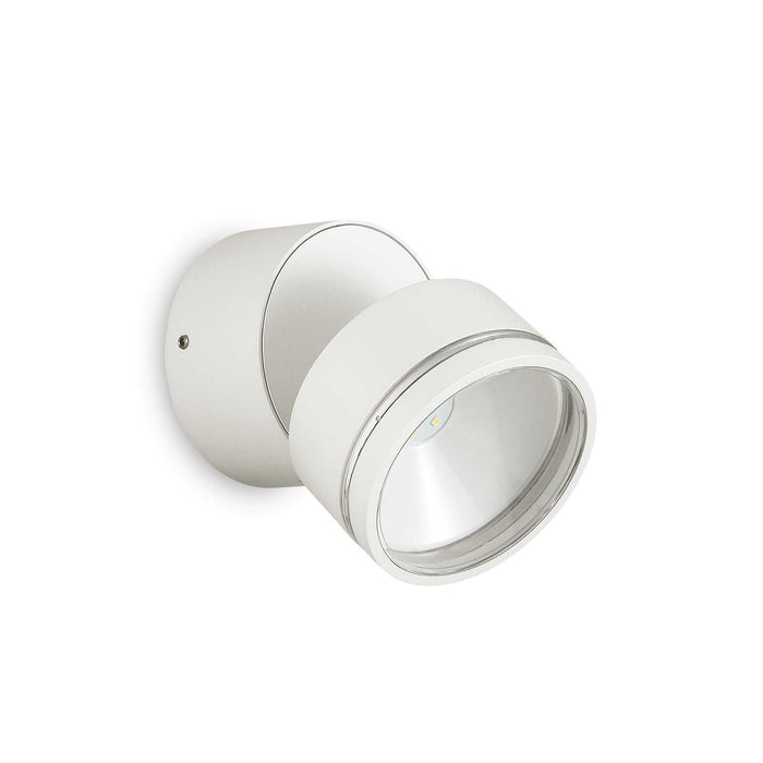 Lampada da parete Omega Round Bianco 4000K - D 90 x P 85 mm