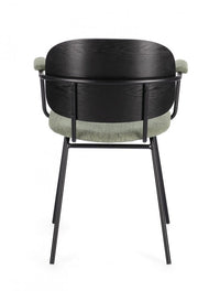 2x Sedia verde 57x60x80 cm in tessuto