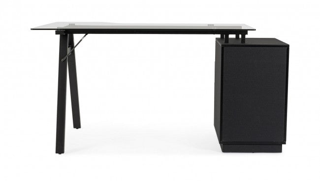 Scrivania angolo C-nero 150.5x80x75