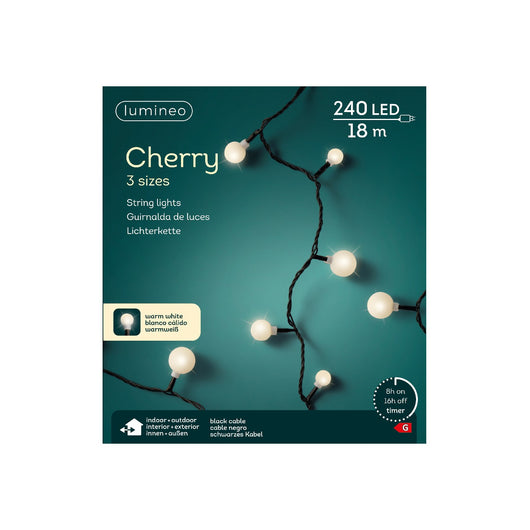 Luci LED Cherry bianco caldo 1800cm OUT