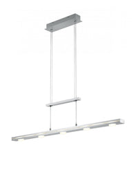 Sospensione Moderna Led Sopra e Sotto Lacal Nichel Trio Lighting