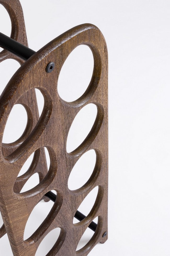 P.Bottiglie marrone 27x20x67 in legno