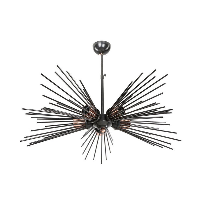 Lampada da soffitto a 5 luci Salem MDL3806 metallo nero EFFEZ