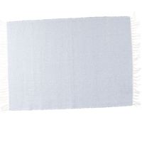 Tovaglietta rettangolare 35x50 cm in cotone riciclato azzurro Linea Basic