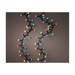 Luci LED Cherry Light nero/m.color 1100cm 8Funz OUT