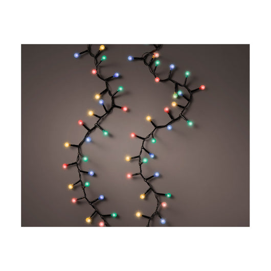 Luci LED Cherry Light nero/m.color 1100cm 8Funz OUT