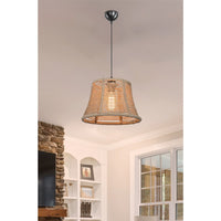 Lampada da soffitto Besta ASZ1745 con paralume in iuta H60xL31