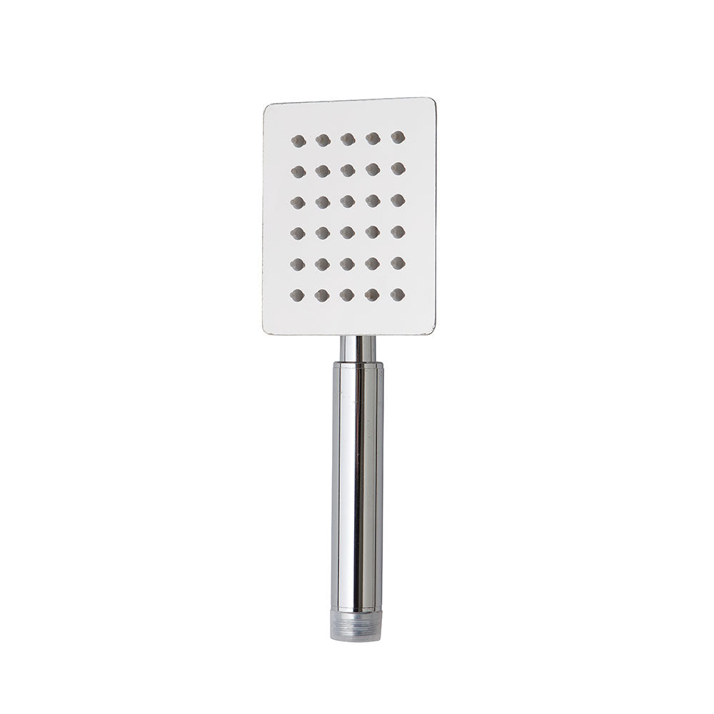 Manopola doccetta acciaio cromato quadrata