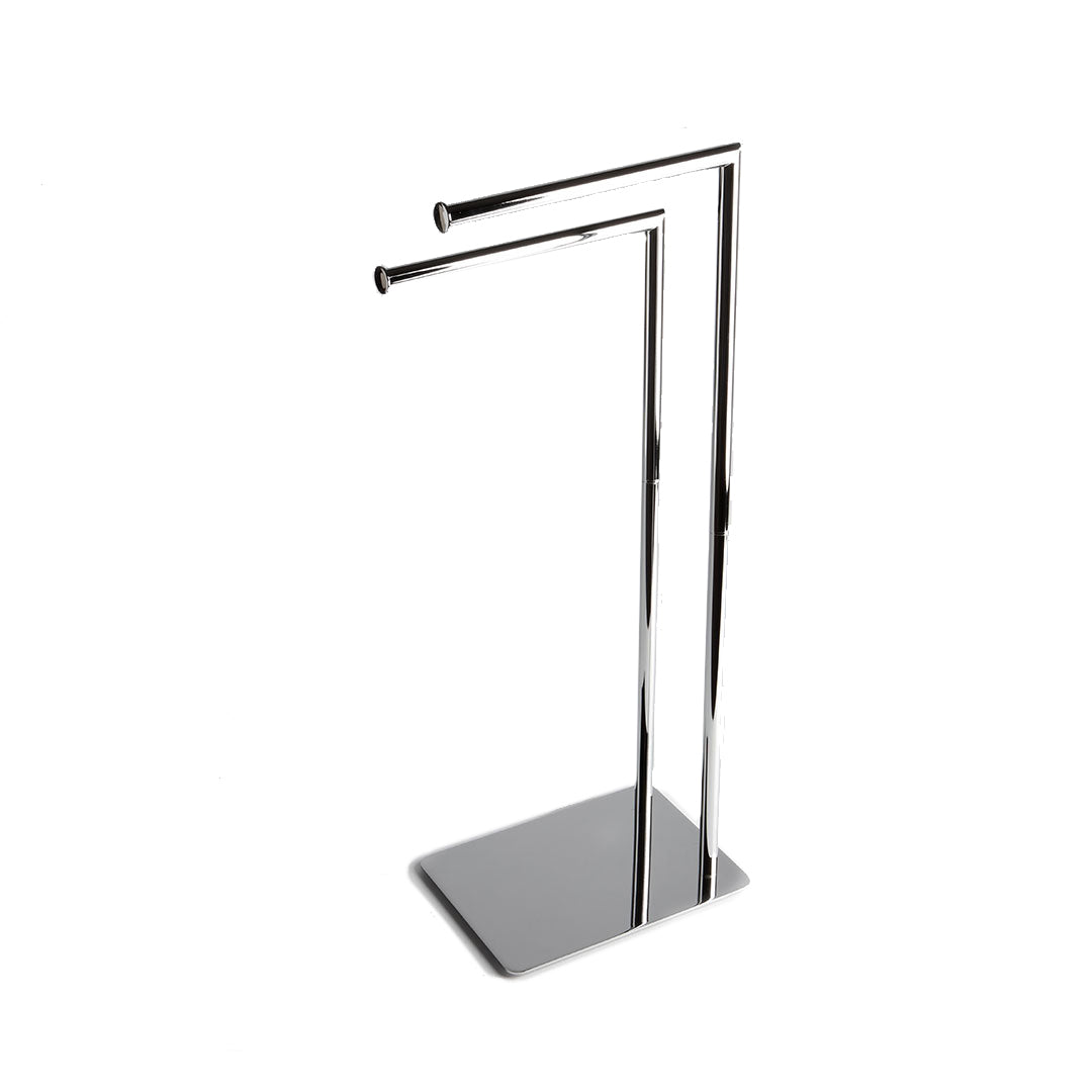 Porta 2 salviette cromato rettangolare