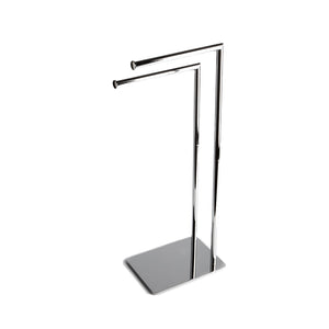 Porta 2 salviette cromato rettangolare