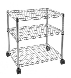 Carrello 60x45x70h in acciaio cromato