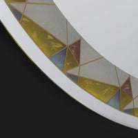 Specchio rotondo a led 80 cm colorato