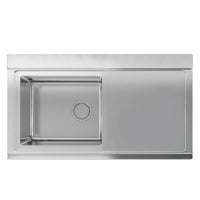 Lavello inox 90x50 cm con gocciolatoio