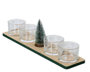 Set di tapas in vetro 8,5x37x6 cm