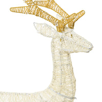 Renna 3D H85 cm testa destra 120 LED Traditional IP44 timer