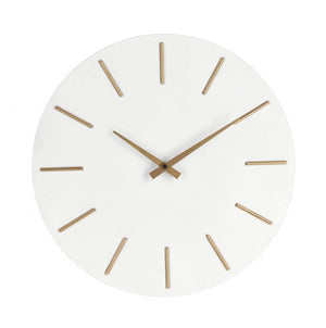 4x Orologio da parete bianco D.40x5h in legno