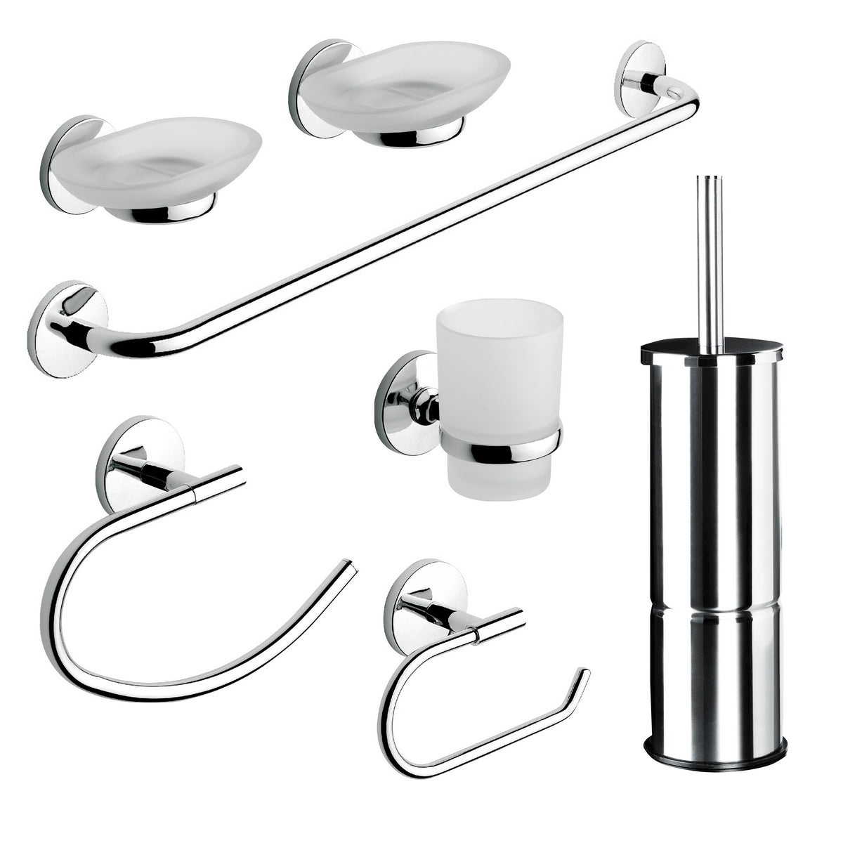 Set accessori bagno 8 pezzi