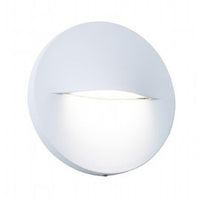 Applique tonda in alluminio pressofuso con diffusore satinato - Luce naturale grafite