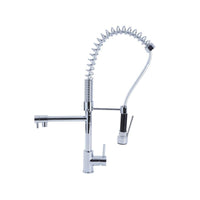 Rubinetto miscelatore per cucina con doccetta finitura cromo h.66x32 cm EFFEZ