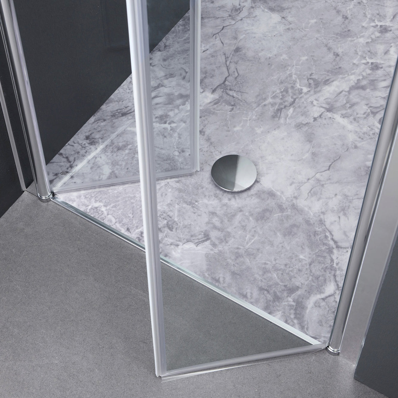 Porta doccia nicchia 100 cm saloon