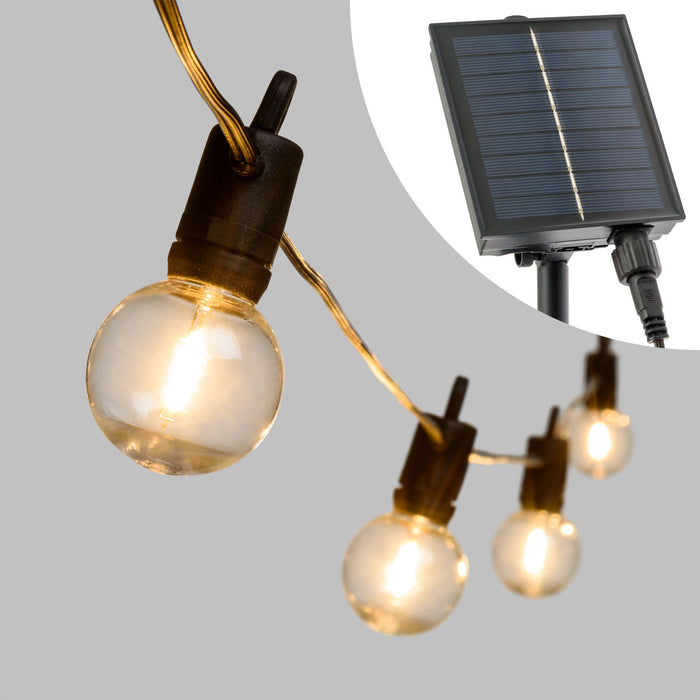 Catena solare 2,5x5m con 12 lampadine G40