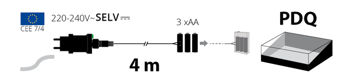 Trasformatore per alimentazione 3xAA