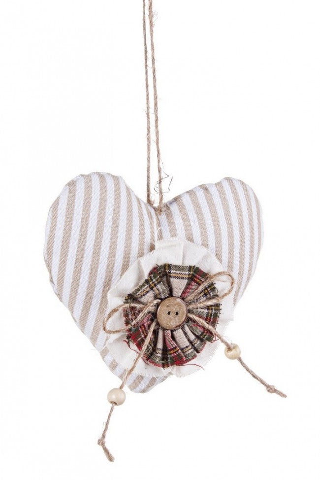 12x Pendaglio York Cuore Righe