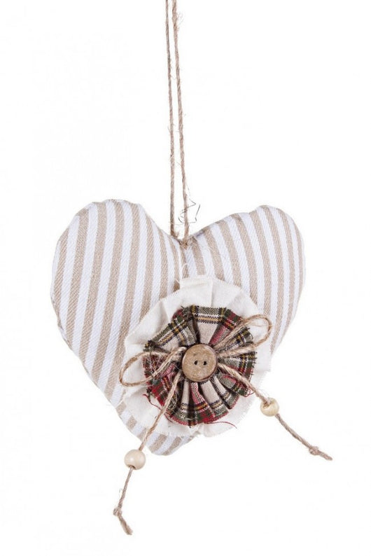 12x Pendaglio York Cuore Righe