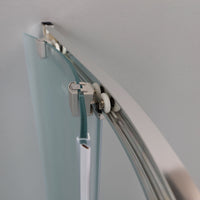 Box doccia semicircolare 90x90 cm cristallo opaco