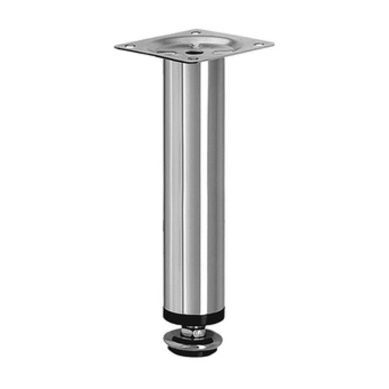 Piedino regolabile acciaio cromato 15x6 cm