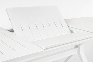 Tavolo allungabile giardino Kenyon bianco cm 180-240 x 100