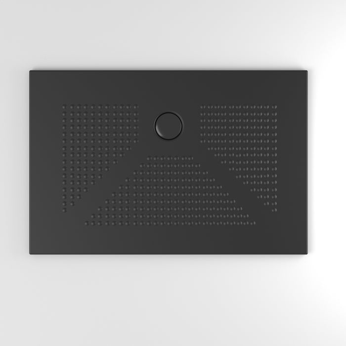 Piatto doccia ceramica nero opaco 100x80