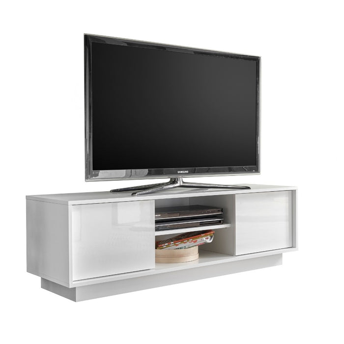 Base tv bianco lucido 139x44x43 cm