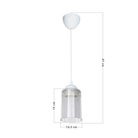 Lampada da soffitto Optical ASZ1025 con paralume in plastica trasparente H67xL10.5