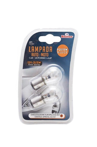 Lampada Auto-Moto X2 - Omologazione Europea Ece-R37, 12V - P21/5W