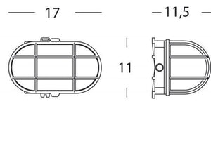 Applique E27  linea alone  bianco