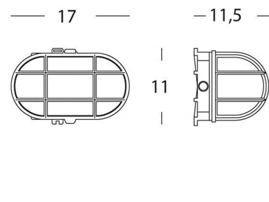 Applique E27  linea alone  bianco