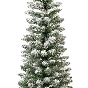 Albero di Natale Pencil pine Innevato H 150 x 45 cm