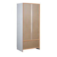 Armadio multiuso due ante due cassetti Bianco 77x52x h182 cm