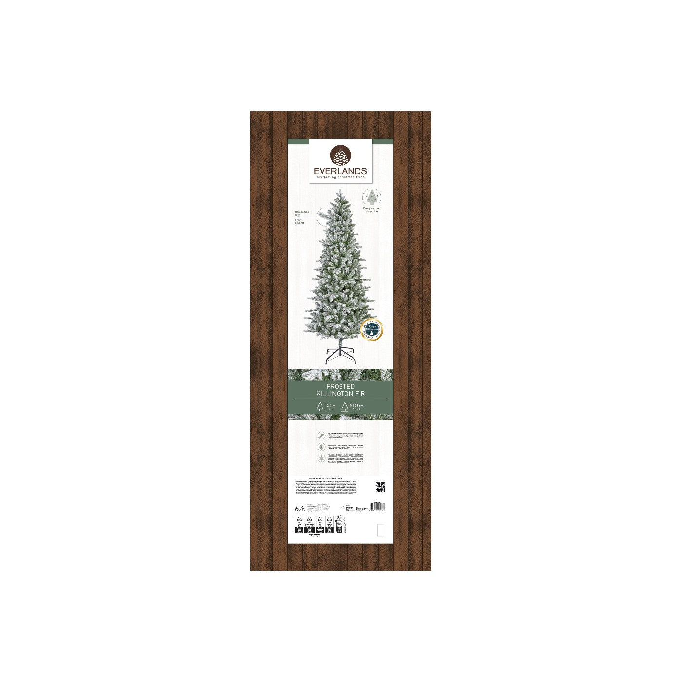 Albero Killington Fir innevato D103 H210cm