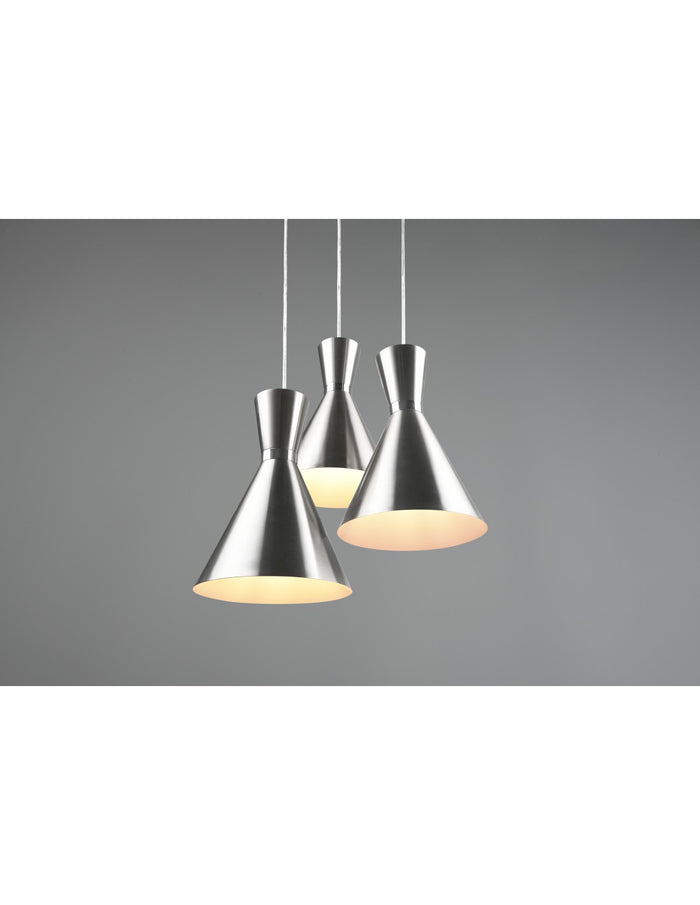 Sospensione Rotonda Enzo 3xE27 Nero Opaco Trio Lighting