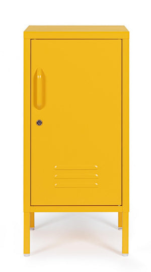 Comodino giallo 40x35x76h in acciaio