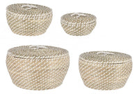 2x Cesta bomb bianco D.23x10h, D.30x15h, D.35x20h, D.41x23h