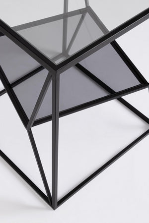 Tavolino vetro 40x40x50 cm