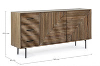 Credenza 2 ante 3 cassetti in legno Darsey