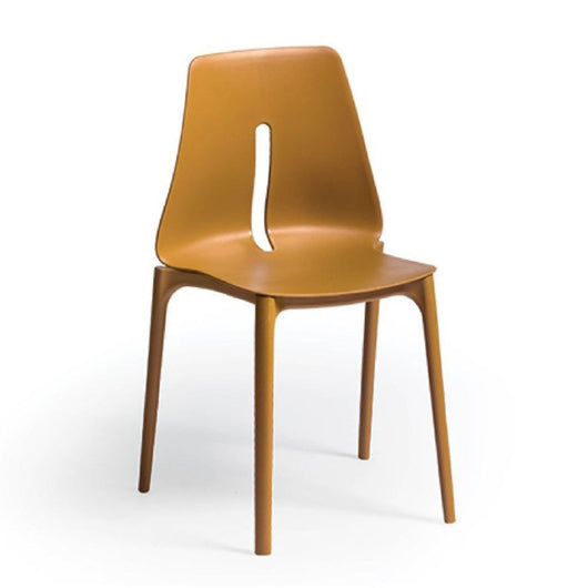 4X Sedia Oblong polipropilene camel H85xL50xP51